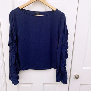 Club Monaco Ruffle-sleeve Top